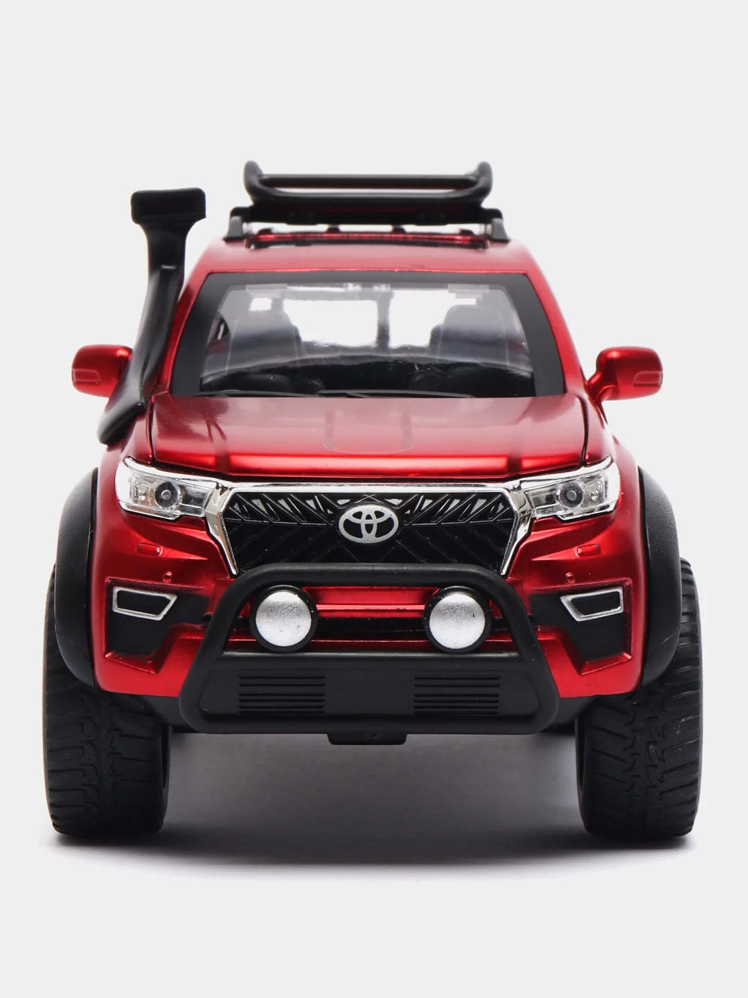 Красный металлическая машинка HengTeng 1:24 Toyota Land Cruiser Prado Off-Road 22 см, 53522-25A