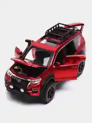 Красный металлическая машинка HengTeng 1:24 Toyota Land Cruiser Prado Off-Road 22 см, 53522-25A