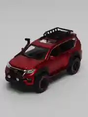 Красный металлическая машинка HengTeng 1:24 Toyota Land Cruiser Prado Off-Road 22 см, 53522-25A