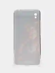 Светло-бежевый силиконовый чехол на Xiaomi Redmi 9A / Сяоми Редми 9А прозрачный с рисунком, защита камеры