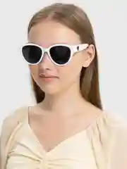 Белый солнцезащитные очки с сердцем