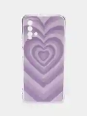 Лавандовый силиконовый чехол на Xiaomi Redmi 9T / Редми 9Т прозрачный, с рисунком, защита камеры