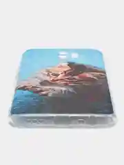 Светло-коричневый силиконовый чехол на Xiaomi Redmi 9 / Сяоми Редми 9 прозрачный, с рисунком, защита камеры
