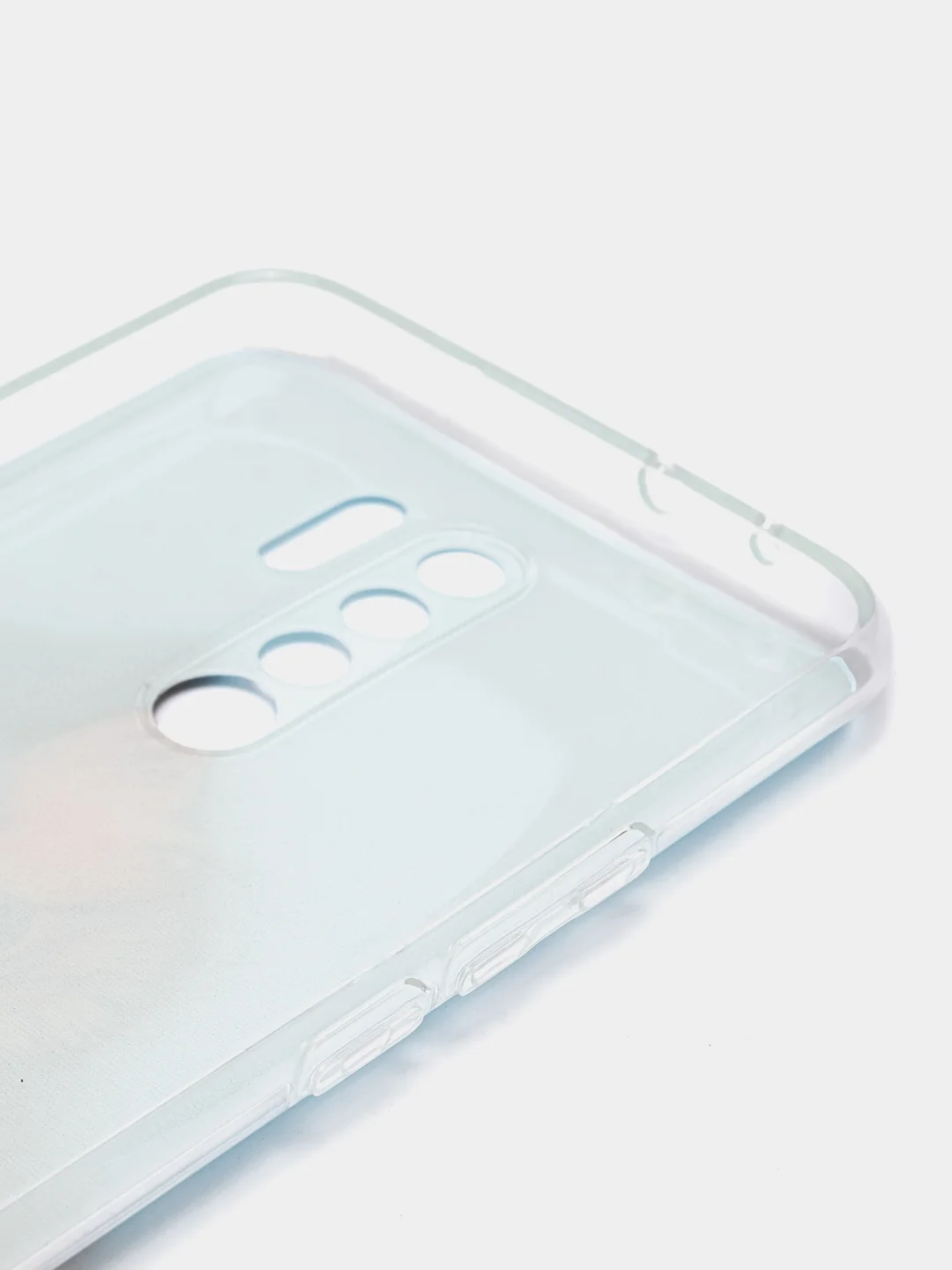 Светло-коричневый силиконовый чехол на Xiaomi Redmi 9 / Сяоми Редми 9 прозрачный, с рисунком, защита камеры