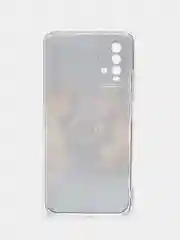 Индиго силиконовый чехол на Xiaomi Redmi 9T / Редми 9Т прозрачный, с рисунком, защита камеры