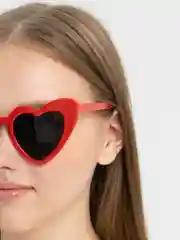 Красный солнцезащитные очки "Сердечки"