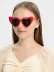 Красный солнцезащитные очки "Сердечки"