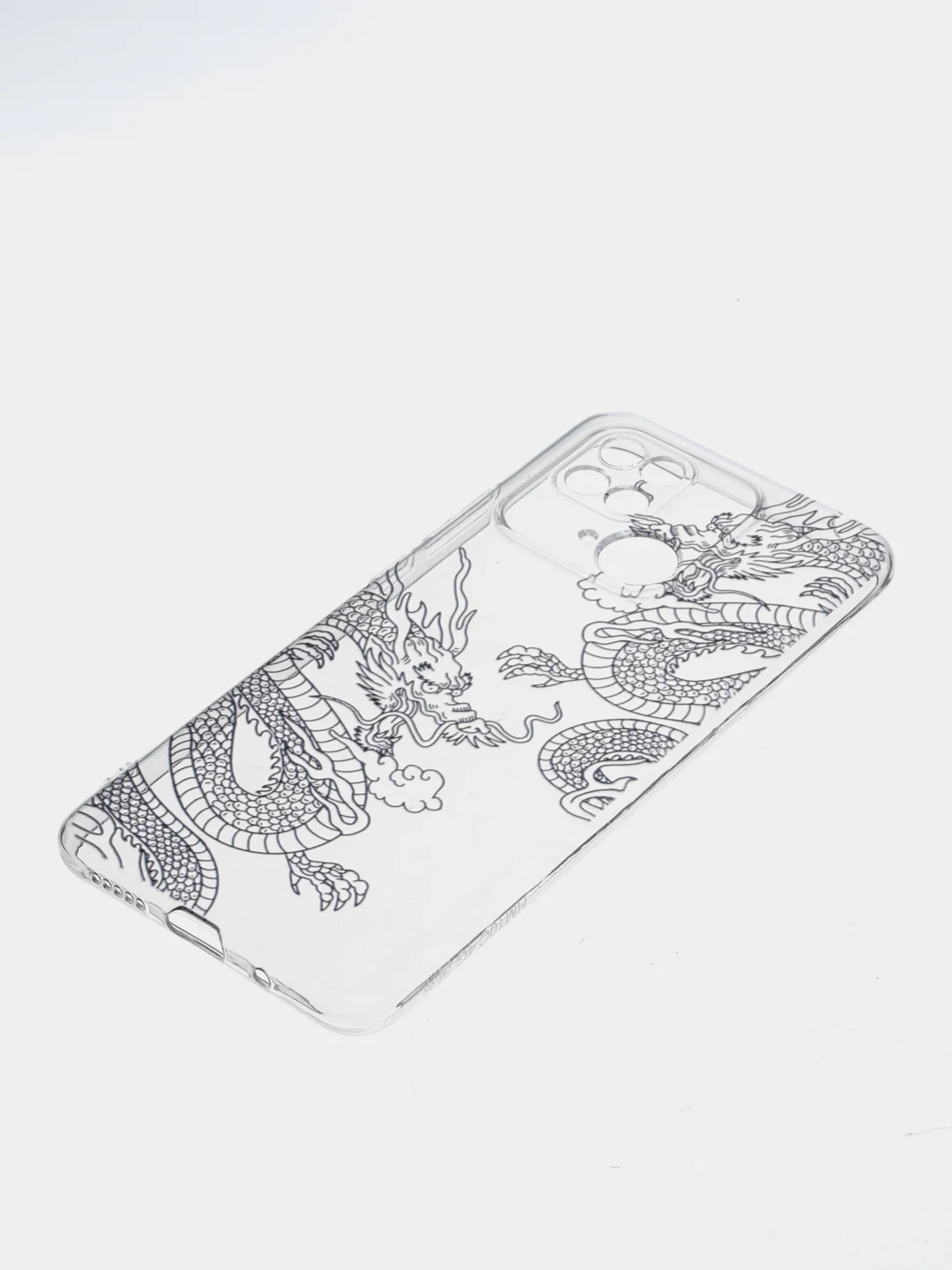 Пудровый чехол на Xiaomi Redmi 10C / Сяоми Редми 10С прозрачный, с рисунком, защита камеры