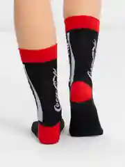 Черный носки женские Cola Socks, с принтом