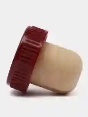 Бордовый пробка, по 5 штук, полимерная, Камю, 19,5 мм, для бутылок