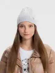 Серый шапка для девочек "Галактика", женская, хлопок