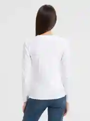 Белый лонгслив женский базовый/повседневный/лонгслив оверсайз