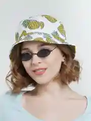 Панама летняя с ананасами унисекс, 4 цвета