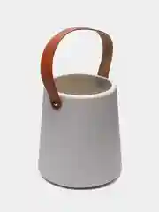 Белый ваза для цветов декоративная, пластиковая
