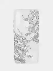 Пудровый силиконовый чехол на Xiaomi Redmi Note 8T / Сяоми Редми Нот 8T прозрачный, с рисунком