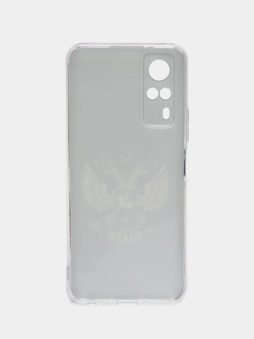Приглушённый хаки силиконовый чехол на Vivo Y31/Y53s 4G / Виво Y31 прозрачный, с рисунком, защита камеры