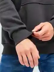 Угольный худи мужское оверсайз BEJAMPER, с начесом