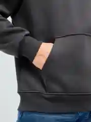 Угольный худи мужское оверсайз BEJAMPER, с начесом