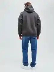 Угольный худи мужское оверсайз BEJAMPER, с начесом