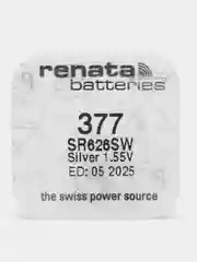 Батарейка для часов Renata 377, SR626SW, AG4, LR626, R377, SR66