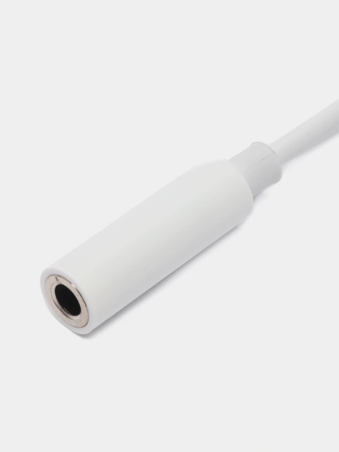 Белый переходник для наушников iPhone адаптер lighting - 3,5 mm jack кабель aux