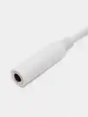 Белый переходник для наушников iPhone адаптер lighting - 3,5 mm jack кабель aux