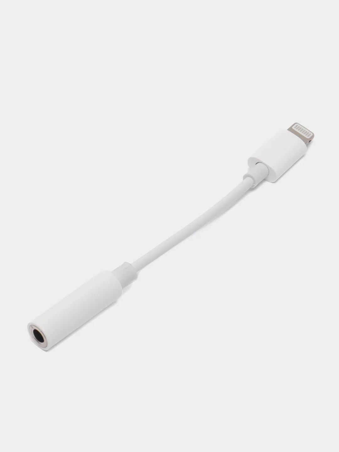 Белый переходник для наушников iPhone адаптер lighting - 3,5 mm jack кабель aux
