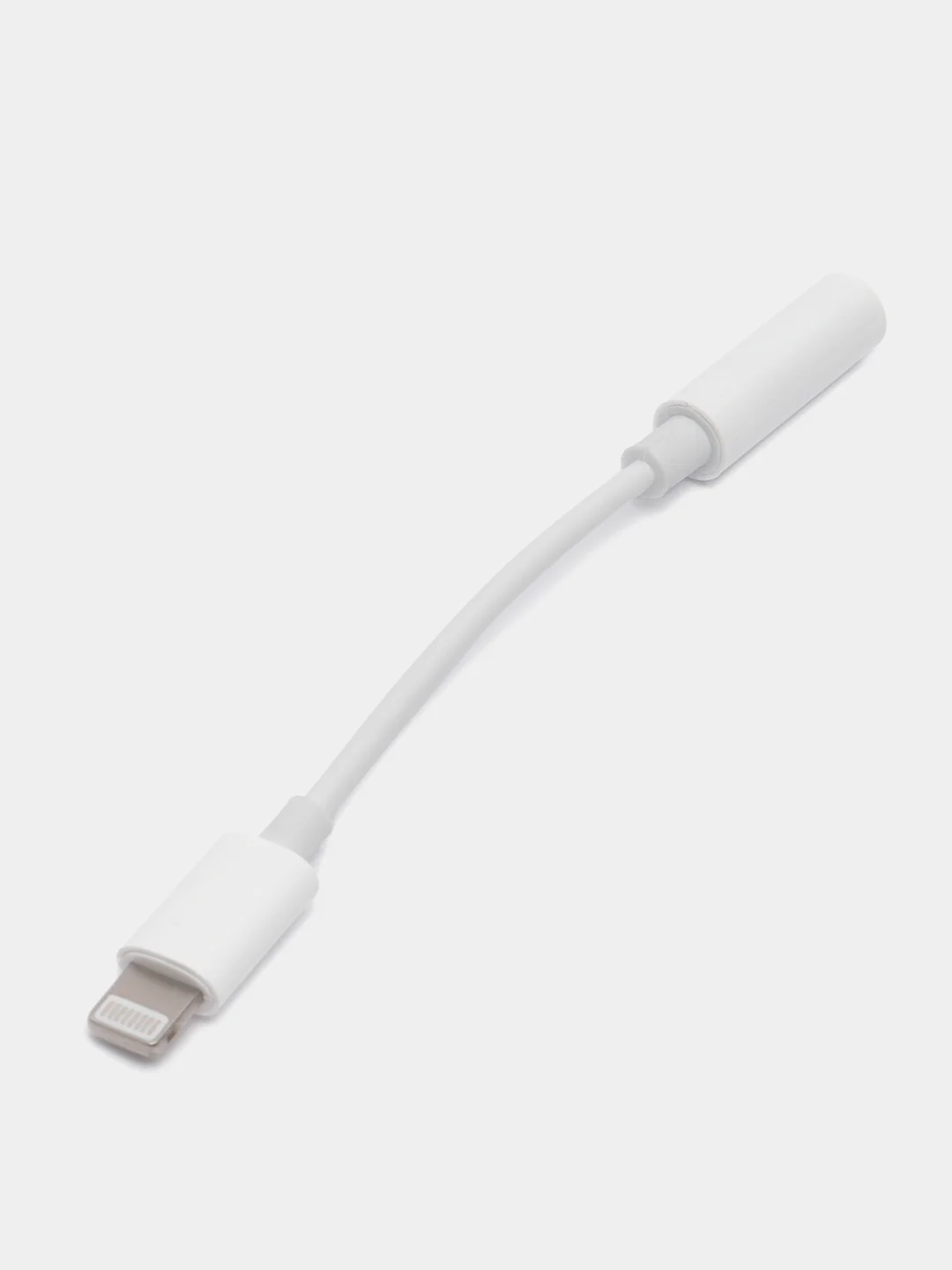 Белый переходник для наушников iPhone адаптер lighting - 3,5 mm jack кабель aux