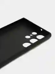 Угольный чехол для Samsung Galaxy S23 Ultra (Самсунг Галакси С23 Ультра), силиконовый, черный