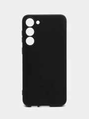 Чехол для Samsung Galaxy S23 Plus (Самсунг Галакси С23 Плюс), черный, силиконовый