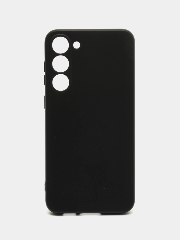 Чехол для Samsung Galaxy S23 Plus (Самсунг Галакси С23 Плюс), черный, силиконовый