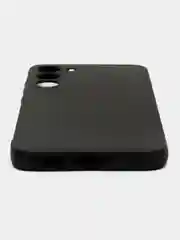 Угольный чехол для Samsung Galaxy S23 Plus (Самсунг Галакси С23 Плюс), черный, силиконовый
