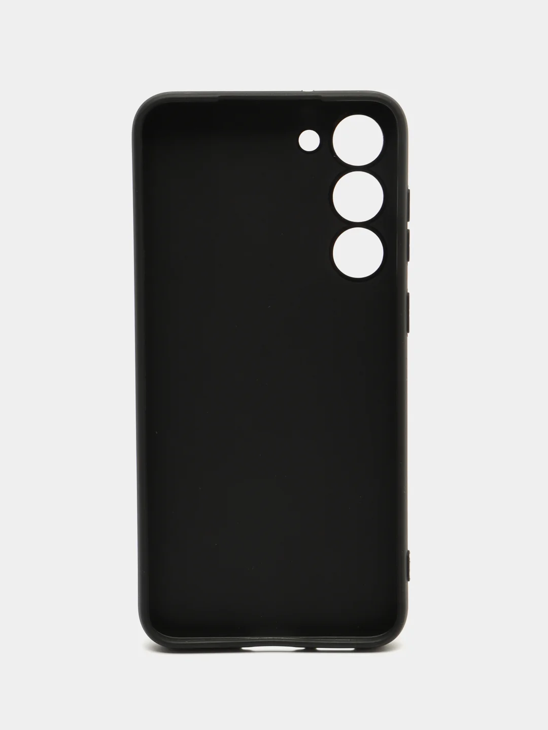Угольный чехол для Samsung Galaxy S23 Plus (Самсунг Галакси С23 Плюс), черный, силиконовый