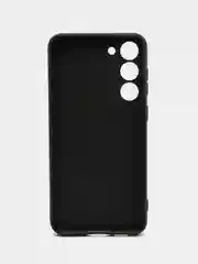 Угольный чехол для Samsung Galaxy S23 Plus (Самсунг Галакси С23 Плюс), черный, силиконовый