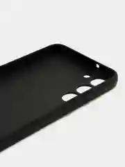 Угольный чехол для Samsung Galaxy S23 Plus (Самсунг Галакси С23 Плюс), черный, силиконовый