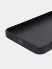 Черный чехол силиконовый на Realme C 33 (Реалми С 33) матовый с дополнительной защитой камеры
