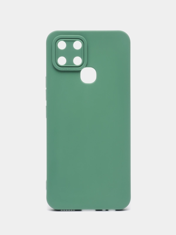 Силиконовый чехол на на Infinix Smart 6 (Инфиникс Смарт 6), матовый, с защитой камеры