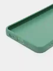 Зеленый силиконовый чехол на на Infinix Smart 6 (Инфиникс Смарт 6), матовый, с защитой камеры