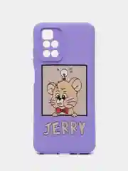 Аметистовый накладка для Xiaomi Redmi 10, силиконовая, soft touch, с рисунком
