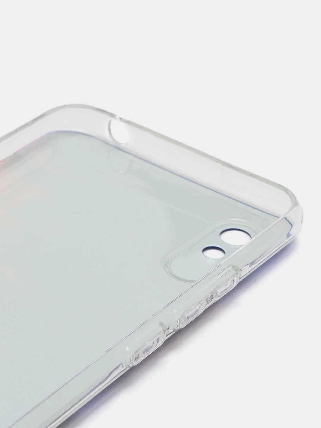 Фиолетовый силиконовый чехол на Xiaomi Redmi 9A / Сяоми Редми 9А прозрачный с рисунком, защита камеры