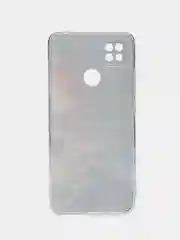 Фиолетовый силиконовый чехол на Xiaomi Redmi 9C / Сяоми Редми 9С прозрачный с рисунком, защита камеры