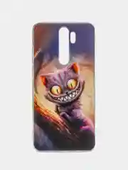 Индиго силиконовый чехол на Xiaomi Redmi Note 8 Pro / Сяоми Редми Нот 8 Про прозрачный с рисунком