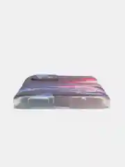 Фиолетовый силиконовый чехол на Xiaomi Redmi 10 / Сяоми Редми 10 прозрачный с рисунком, защита камеры