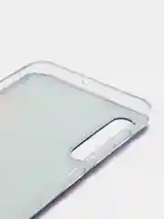 Фиолетовый силиконовый чехол на Samsung Galaxy A50/A30s / Самсунг А50/А30s прозрачный, с рисунком