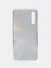 Фиолетовый силиконовый чехол на Samsung Galaxy A50/A30s / Самсунг А50/А30s прозрачный, с рисунком