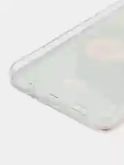 Кораллово-розовый силиконовый чехол на Xiaomi Redmi Note 8 Pro / Сяоми Редми Нот 8 Про прозрачный с рисунком