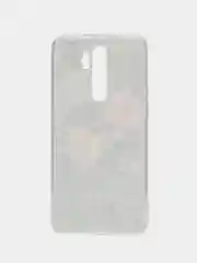 Кораллово-розовый силиконовый чехол на Xiaomi Redmi Note 8 Pro / Сяоми Редми Нот 8 Про прозрачный с рисунком