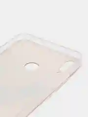 Оранжевый силиконовый чехол на Honor 8X / Хонор 8Х прозрачный, с рисунком, защита камеры