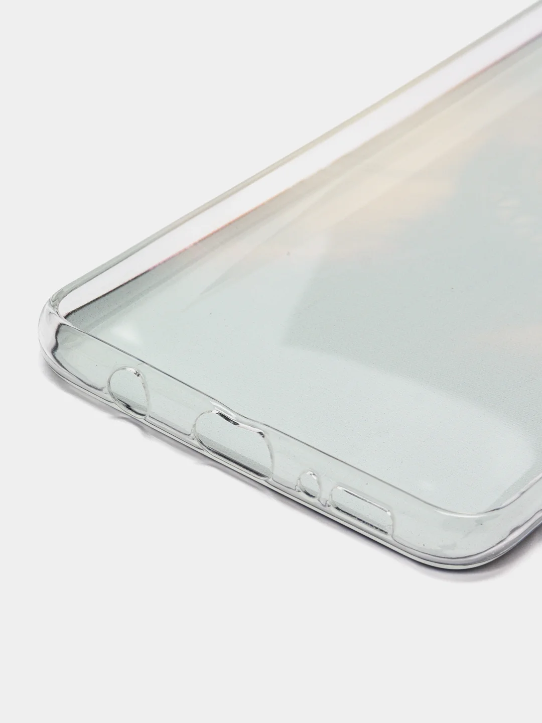 Индиго силиконовый чехол на Samsung Galaxy A51 / Самсунг А51 прозрачный с рисунком, защита камеры