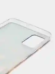 Индиго силиконовый чехол на Samsung Galaxy A51 / Самсунг А51 прозрачный с рисунком, защита камеры